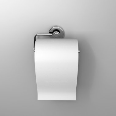 roll of white toilet paper  clipart