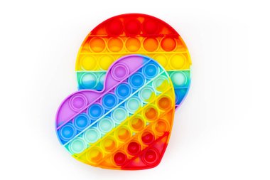 Modern bir anti-stres oyuncağı. Parlak bir anti-stres. Patlat..