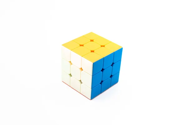 Cubo Rubik Puzzle Juguete Colores Cubo Multicolor — Foto de Stock