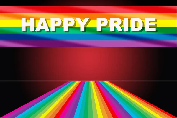 Camino Orgullo Feliz Amor Amor Lesbianas Gay Bisexual Transexual Concepto — Foto de Stock