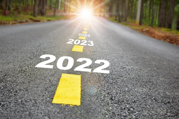 2022 Tot 2024 Weg Naar Herstel Met Zonnestraal Uitdaging Met — Stockfoto