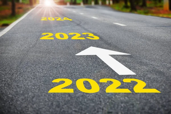 Direcția Către Conceptul Nou Ideea Dezvoltare Durabilă Numărul 2022 2024 — Fotografie, imagine de stoc