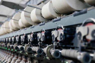 Modern tekstil endüstrisi. Üretim hattı