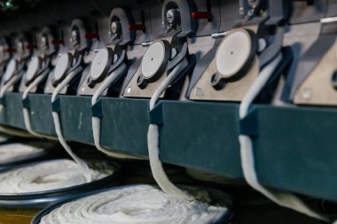 Tekstil endüstrisi. Fabrika üretim hattı