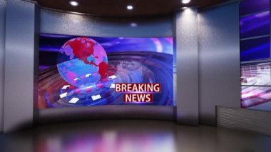 3D Sanal TV Stüdyo Haberleri, Yeşil Ekran Arkaplan döngüsü