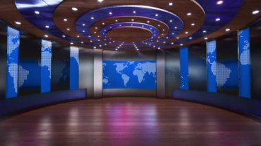 3D Sanal TV Stüdyo Haberleri, Yeşil Ekran Arkaplan döngüsü