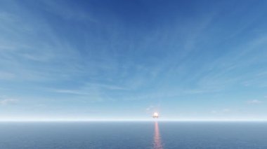 Gökyüzünde uçan bir uçak