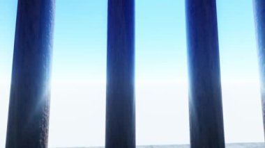 Mavi Işık Işıkları Penceresi