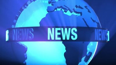 Televizyon duvarı, döngülü video, kullanılmış haber stüdyosu arka planı döngüsü