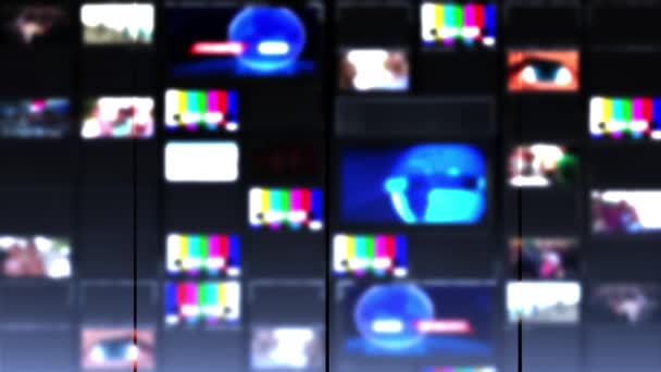 Pared Looped Video Noticias Usadas Fondo Del Estudio Loop — Vídeo de stock