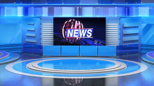 News Studio Backdrop Shows Wall Virtual News Studio Background Stock Video C Mus Graphic