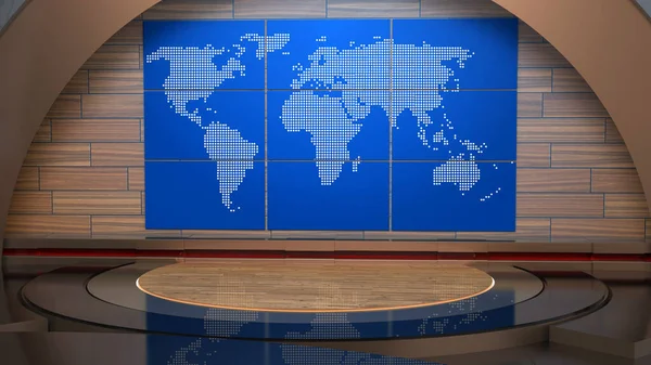 Klasik kapalı alan 3 boyutlu sanal stüdyo _ Haber Stüdyosu, Wall3D Sanal Haber Stüdyosu Arkaplan Döngüsü 'ndeki TV programları için arka plan.