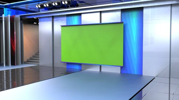 Virtual Studio News Backdrop Για Τηλεοπτικές Εκπομπές Wall Virtual News — Φωτογραφία Αρχείου