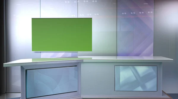 Virtual Studio News Backdrop Για Τηλεοπτικές Εκπομπές Wall Virtual News — Φωτογραφία Αρχείου