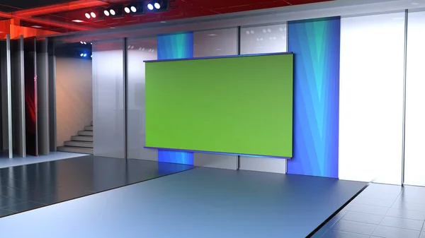 3D Sanal TV Stüdyo Haberleri, 3D Wall3D Sanal Haber Stüdyosu Arkaplanındaki TV Gösterileri için Arkaplan