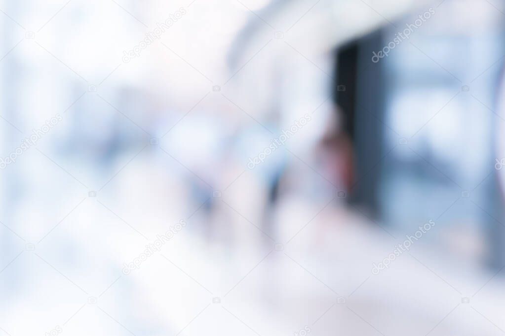 Abstract Shopping mall background with bokeh