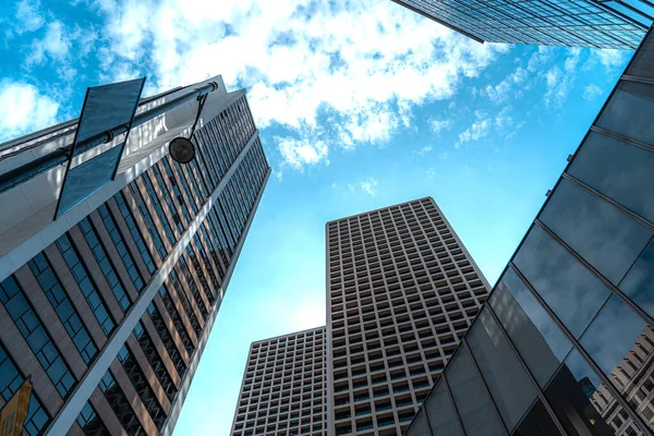 Modern Hongkongi Építészet Hong Kong Business Building Close — Stock Fotó