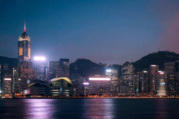香港のビクトリアハーバーの都市景観 — ストック写真