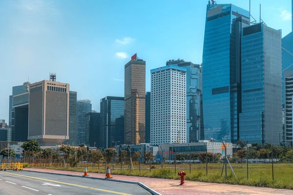 Moderne Bürogebäude Hongkong Zum Anfassen — Stockfoto