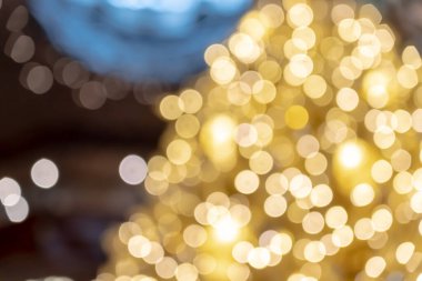 Bokeh ışıklandırmalı Noel Arkaplanı; bulanık Xmas arkaplanı