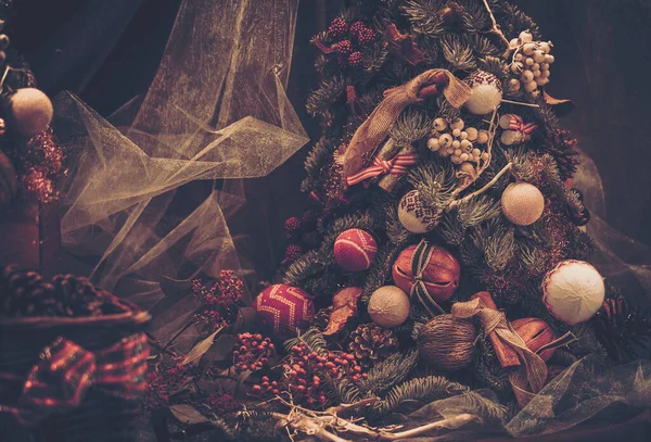 クリスマスの装飾 クリスマスの装飾 ヴィンテージスタイル — ストック写真