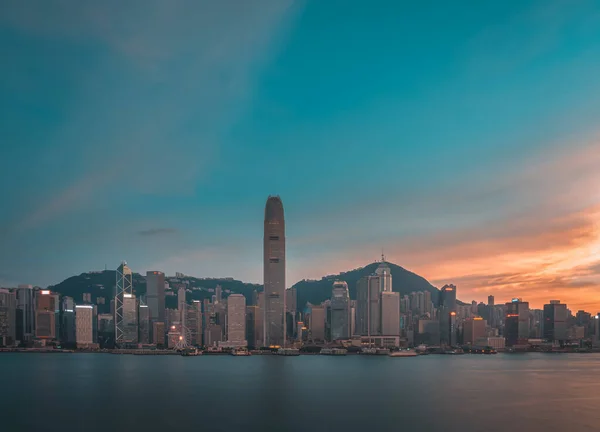 Hong Kong Victoria Harbour Widok — Zdjęcie stockowe
