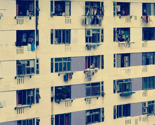 Exterior Prédio Apartamentos Propriedade Habitação Pública Hong Kong — Fotografia de Stock