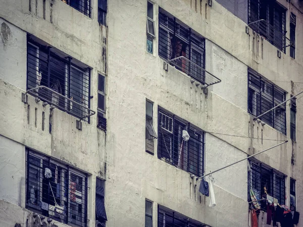 Exterior Del Edificio Apartamentos Vivienda Pública Hong Kong —  Fotos de Stock