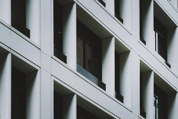 Modern Hong Kong Architecture; Hong Kong Business Building Close up