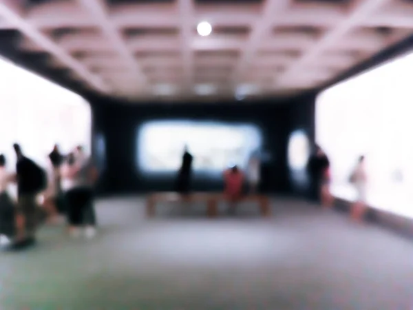 Wazig Beeld Van Mensen Het Museum Abstracte Wazige Achtergronden — Stockfoto