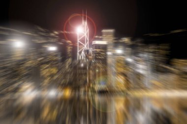 Şehir mimarisinin bulanık radyal çizgileri