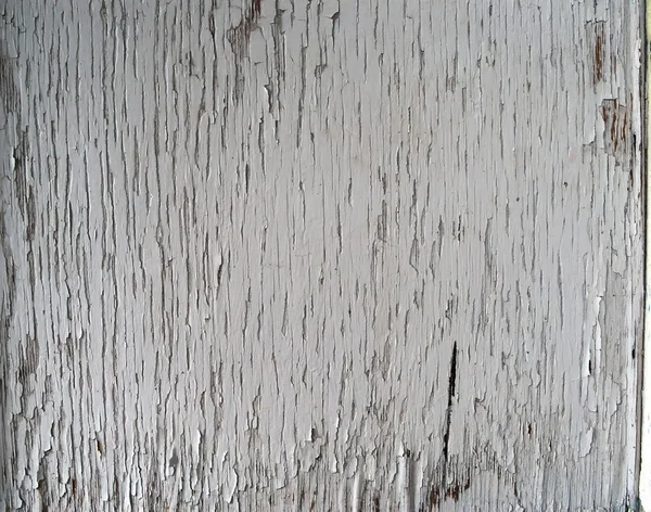 Estructura de la vieja pintura agrietada blanca — Foto de Stock