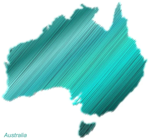 Yumurtadan ve renkli Avustralya kıtası — Stok fotoğraf