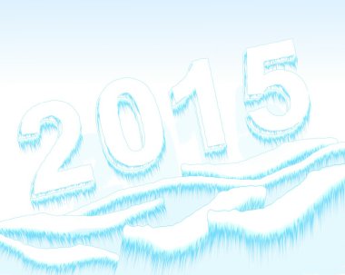 mutlu yeni yıl 2015 yazma buzlu