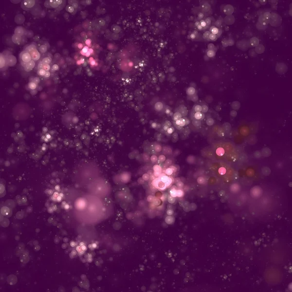 Bokeh roxo, fundo gerado fractal — Fotografia de Stock