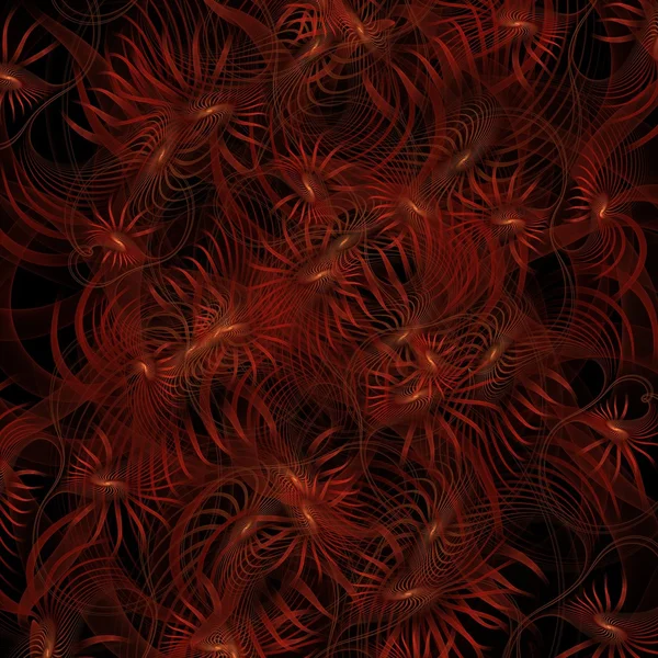 Vermelho rodopiando, fractal gerado fundo abstrato — Fotografia de Stock
