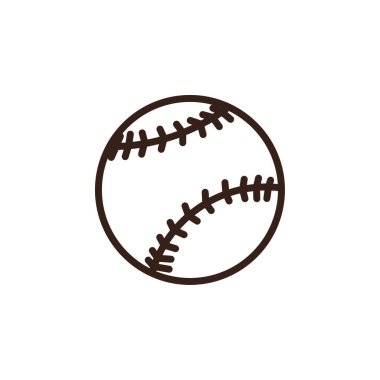 Beyzbol. Açık krem ya da açık beyaz renkli ve belirgin kırmızı-kahverengi dikişli bir topa sahiptir. Dikişler, beyzbolda görülen karakteristik sekizinci şekli oluşturuyor. Dikişler açıkça görülüyor. Genel olarak...