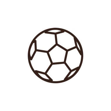 Futbol topu. Birbirine bağlı beşgenlerin ve altıgenlerin klasik modelini içerir. Beşgen şekiller koyu kahverengidir, altıgen şekiller ise açık krem ya da açık beyaz renktedir. Tüm topun koyu kahverengi bir çizgisi var, ve agai olarak ayarlanmış.