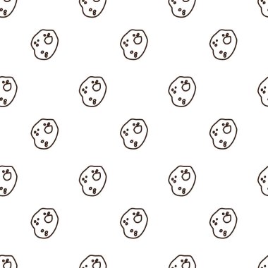 Koyu çizgili düzensiz asteroit kahverengi nesne. Birkaç küçük, açık kahverengi dairesel işaretler ve bir büyük, açık gri dairesel işaretler içerir..