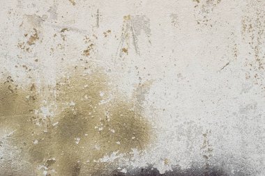 Metnin arka planı olarak eski beyaz beton duvar. Boşluğu kopyala.