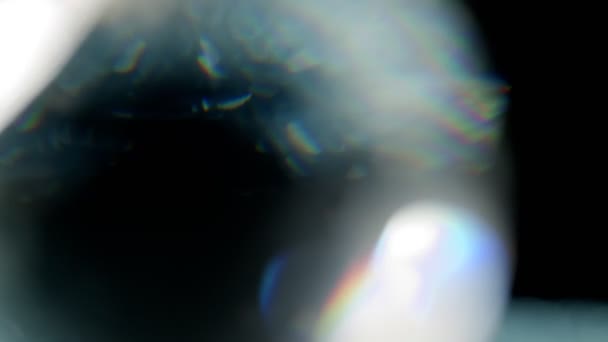 Světelné úniky 4K záběry pro projekty, optické záře světlice bokeh přechod překryvy pozadí — Stock video