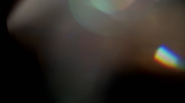 Çok renkli ışık siyah arkaplanda 4km 'lik görüntü sızdırıyor, lens stüdyolarında patlama patlaması.