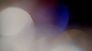 Işık sızıntısı 4K görüntüler, mercek parıltısı bokeh örtüleri, sönmüş flaş ışını alev arka planı