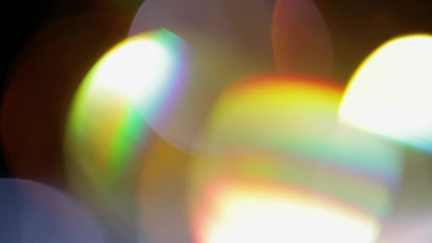Light Leaks Materiał 4K dla projektów, optyczne światło obiektywu rozbłysk bokeh przejścia nakładki tła — Wideo stockowe
