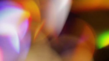 Işık sızıntısı 4K görüntüler, mercek parıltısı bokeh örtüleri, sönmüş flaş ışını alev arka planı