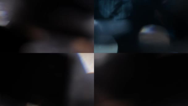 用于项目的光泄漏4K视频，光学发光透镜闪光灯过渡覆盖背景 — 图库视频影像