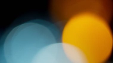 Işık sızıntısı soyut 4K görüntü bulanıklaştırır, yanıp sönen çember mercek parlaklık parlaklığı bokeh örtüleri