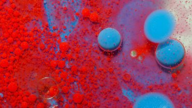 Parlak neon renkli kabarcıklar yağ ve mürekkep, akrilik boya yakın plan, duvar kağıdı arka plan