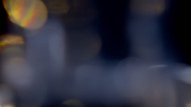 Işık sızıntısı soyut 4K görüntü bulanıklaştırır, yanıp sönen çember mercek parlaklık parlaklığı bokeh örtüleri