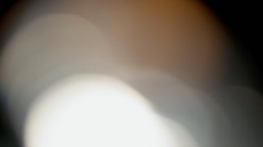 Işık sızıntısı 4K görüntüler, mercek parıltısı bokeh örtüleri, sönmüş flaş ışını alev arka planı